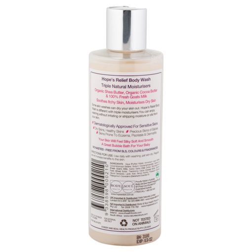[Discontinued] Hope’s Relief Shea Butter, Cocoa Butter and Goats Milk Body Wash (250ml)