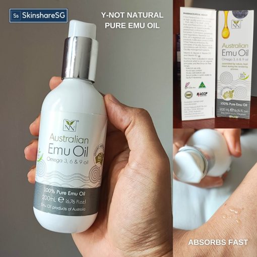 Y-Not Natural 100% Pure Emu Oil Omega 3,6 & 9 (200ml) - Image 2