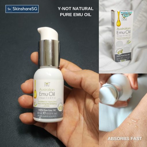 Y-Not Natural 100% Pure Emu Oil Omega 3,6 & 9 (60ml) - Image 4