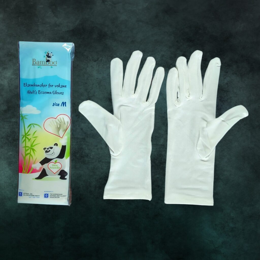 bamboo gloves with original packaging