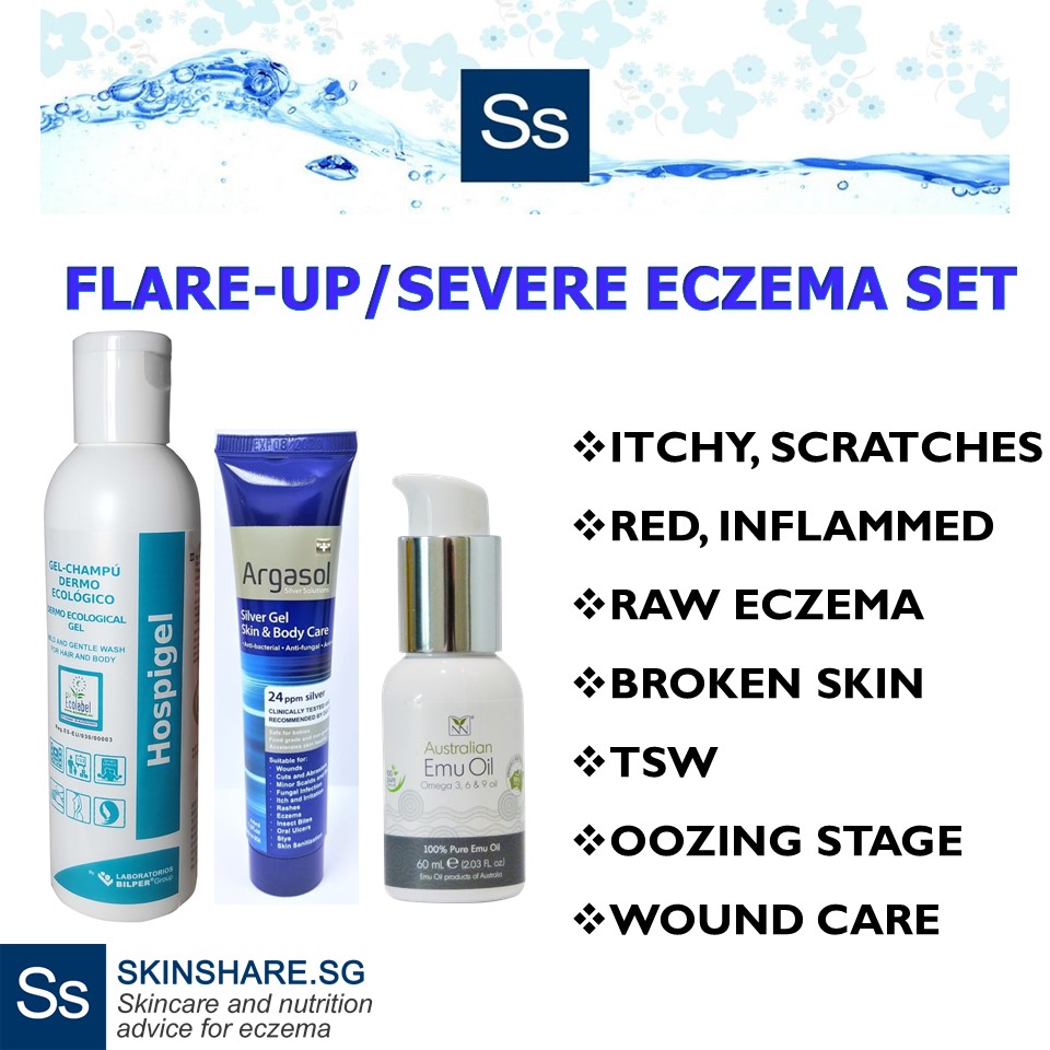 Eczema / Sensitive Skin Wound Care Set SkinshareSG