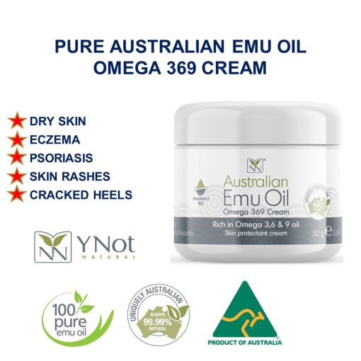 Y-Not Natural Skin Protectant Cream with Emu Oil Omega 3, 6 & 9 (50g) - Image 6
