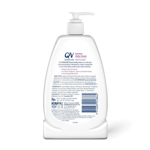 [Discontinued] QV Dermcare Eczema Daily Cream With Ceramides (350ml) - Image 3