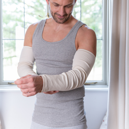 Allergy-Free Organic Cotton Arm Sleeves | Arm Protection | Arm Cover for Adult ( 2 pieces )