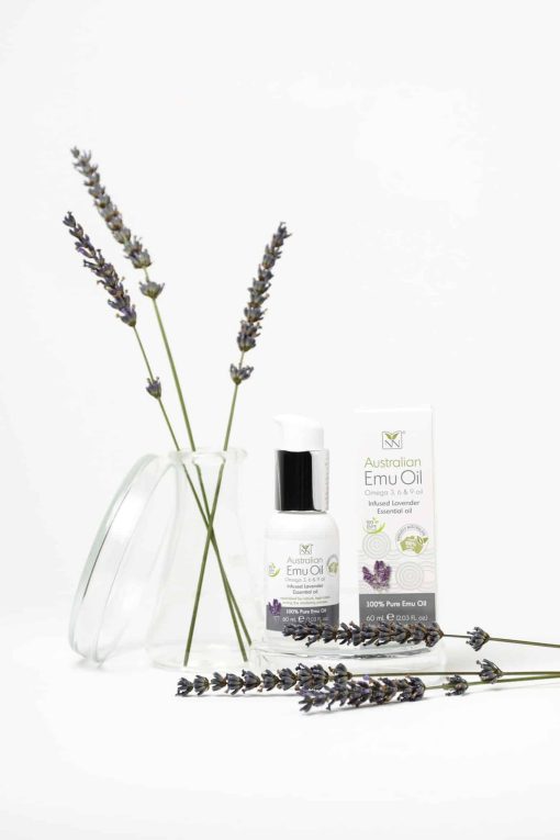 Y-Not Natural 100% Pure Emu Oil Infused with Lavender Omega 3,6 & 9 (60ml) - Image 3