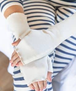 Allergy-Free Organic Cotton Fingerless Gloves (1 pair)