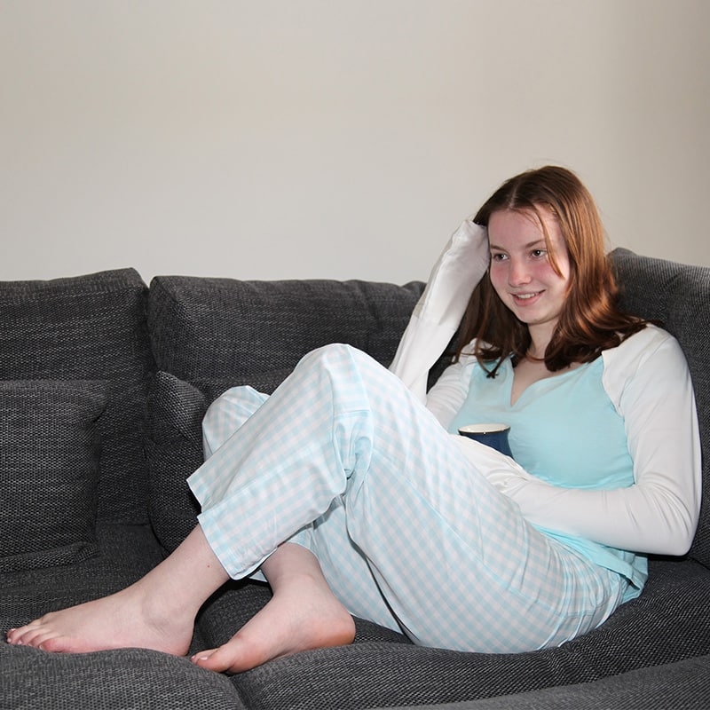 ScratchSleeves | Dye-Free Cotton Cardigan Style, Stay-on Scratch Mitts for Adults - Image 5
